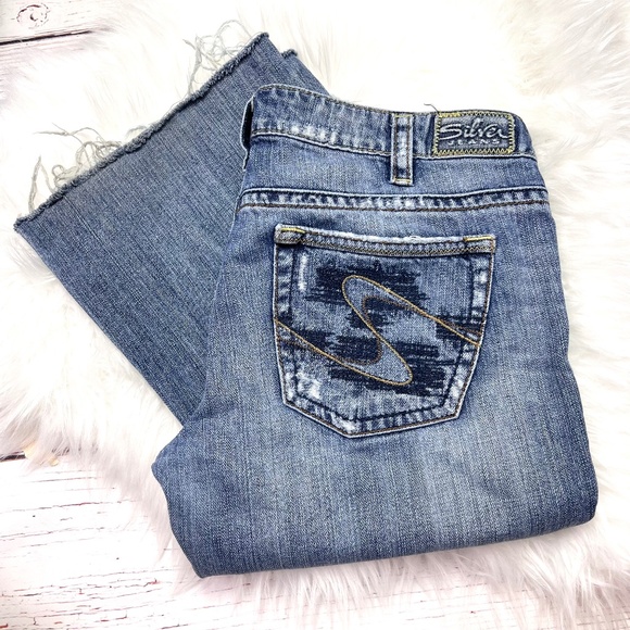👖|•SILVER JEANS•| Tuesday Boot Cut Raw Hem Jeans Size 32x30👖 - Picture 1 of 12